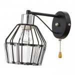 Бра 91250/1 E27 40Вт черный-хром 17х12х21 см