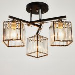 Люстра 91255/3 E27 40Вт черный-хром 52х52х25 см