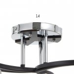 Люстра 91257/3 E27 40Вт черный-хром 51х51х25 см