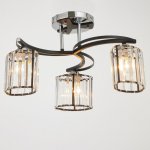 Люстра 91257/3 E27 40Вт черный-хром 51х51х25 см