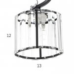 Люстра 91257/3 E27 40Вт черный-хром 51х51х25 см