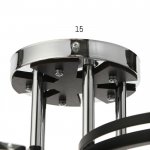 Люстра 91258/5 E27 40Вт черный-хром 55х55х25 см