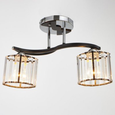 Люстра 91259/2 E27 40Вт черный-хром 46х28х25 см