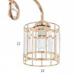 Люстра 91261/2 E27 40Вт золото 46х15х27 см