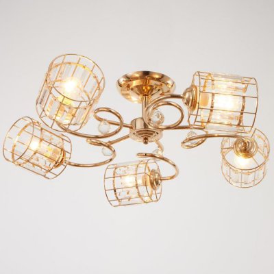 Люстра 91263/5 E27 40Вт золото 54х54х25 см Люстра 91263/5 E27 40Вт золото 54х54х25 см