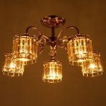 Люстра 91263/5 E27 40Вт золото 54х54х25 см