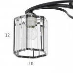 Люстра 91269/3 E27 40Вт черный-хром 51х51х25 см