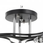 Люстра 91269/3 E27 40Вт черный-хром 51х51х25 см