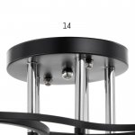 Люстра 91270/5 E27 40Вт черный-хром 55х55х25 см