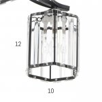 Люстра 91270/5 E27 40Вт черный-хром 55х55х25 см