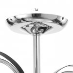 Люстра 91276/2 E27 40Вт черный-хром 46х15х27 см