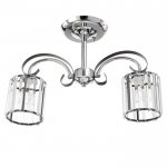 Люстра 91276/2 E27 40Вт черный-хром 46х15х27 см