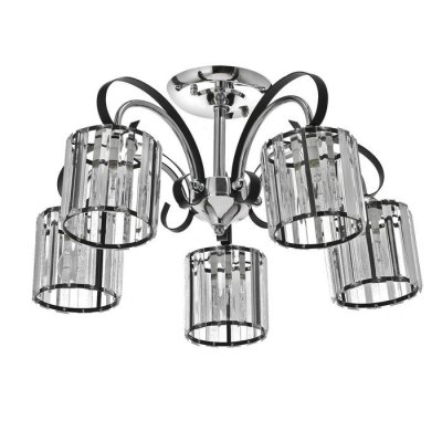 Люстра 91278/5 E27 40Вт черный-хром 54х54х25 см Люстра 91278/5 E27 40Вт черный-хром 54х54х25 см