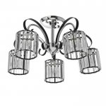 Люстра 91278/5 E27 40Вт черный-хром 54х54х25 см