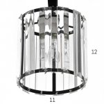 Люстра 91278/5 E27 40Вт черный-хром 54х54х25 см