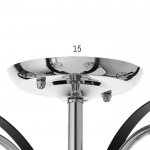 Люстра 91278/5 E27 40Вт черный-хром 54х54х25 см