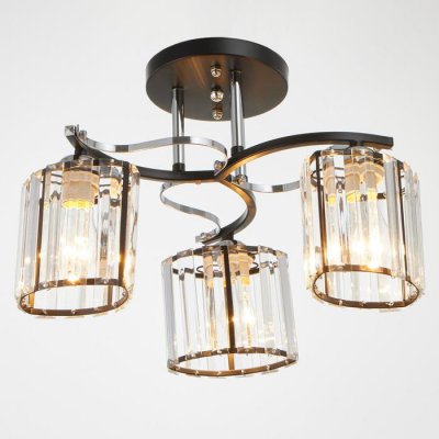 Люстра 91280/3 E27 40Вт черный-хром 54х54х25 см