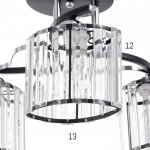 Люстра 91280/3 E27 40Вт черный-хром 54х54х25 см