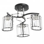 Люстра 91280/3 E27 40Вт черный-хром 54х54х25 см