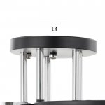 Люстра 91281/5 E27 40Вт черный-хром 56х56х25 см