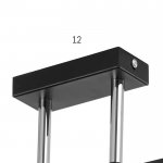 Люстра 91285/3 E27 40Вт черный-хром 50х12х24 см