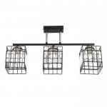 Люстра 91285/3 E27 40Вт черный-хром 50х12х24 см