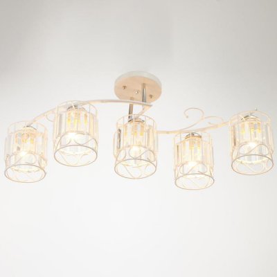 Люстра 91288/5 E27 40Вт белый-хром 60х25х25 см