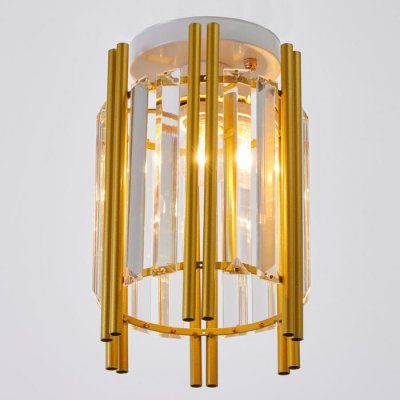 Светильник 91293/1 E27 40Вт белый-золото шампань 18х18х24 см