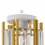 Светильник 91293/1 E27 40Вт белый-золото шампань 18х18х24 см