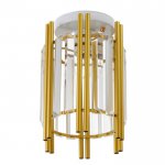 Светильник 91293/1 E27 40Вт белый-золото шампань 18х18х24 см