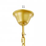 Люстра 91299/7 E14 40Вт золото шампань 50х50х82 см