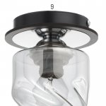 Светильник 91321/1 E27 40Вт черный-хром 12х12х18 см