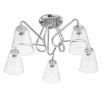 Люстра 91323/5 E27 40Вт хром 56х56х26 см