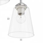 Люстра 91323/5 E27 40Вт хром 56х56х26 см