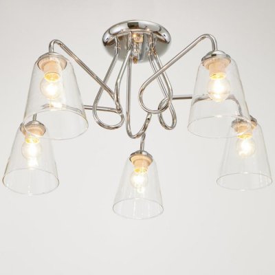 Люстра 91323/5 E27 40Вт хром 56х56х26 см