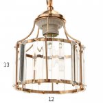 Люстра 91326/5 E27 40Вт золото 54х54х26 см