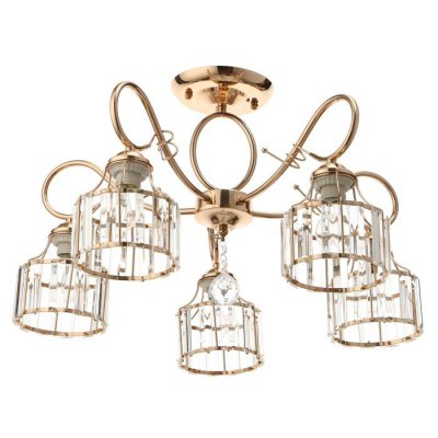 Люстра 91326/5 E27 40Вт золото 54х54х26 см