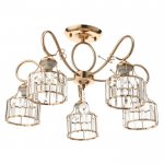 Люстра 91326/5 E27 40Вт золото 54х54х26 см