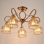 Люстра 91326/5 E27 40Вт золото 54х54х26 см