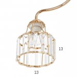 Люстра 91328/3 E27 40Вт золото 54х54х26 см