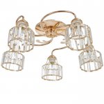 Люстра 91329/5 E27 40Вт золото 57х57х26 см