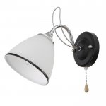 Бра 91334/1 E27 40Вт черный-хром 23х13х21 см