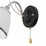 Бра 91334/1 E27 40Вт черный-хром 23х13х21 см