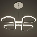 Люстра 71011/1 LED 58Вт 4000К белый 56х56х4-104 см