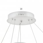 Люстра 71013/2 LED 150Вт 4000К белый 60х60х12-112 см