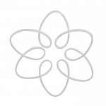 Люстра 71018/1 LED 87Вт 4000К белый 52х52х5-105 см