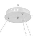 Люстра 71018/1 LED 87Вт 4000К белый 52х52х5-105 см