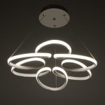 Люстра 71018/1 LED 87Вт 4000К белый 52х52х5-105 см