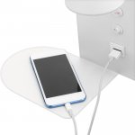 Бра с правой полочкой 71019/1 LED 16Вт 3000К 4000К USB белый 23х14,5х23,5 см