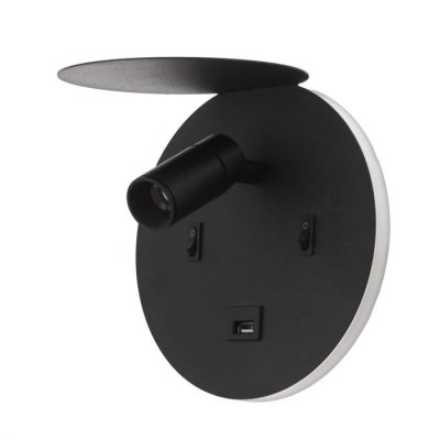 Бра 71021/1 LED 11Вт 3000К 4000К USB черный 17х16х16,5 см